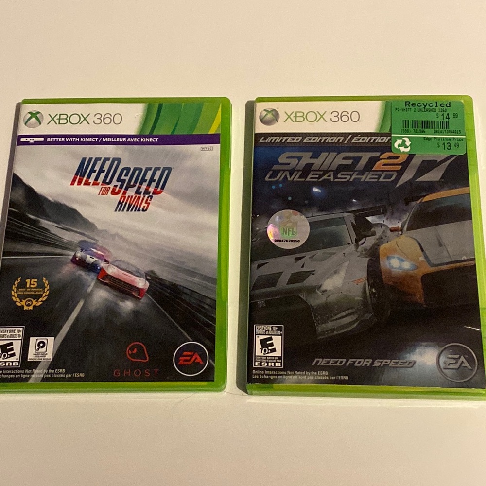**FREE SHIPPING** NEED FOR SPEED GAMES x2